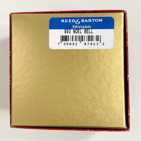 REED & BARTON Noel Music Bell 14th Ed Silverplate "Deck the Hall" Sealed NEW - Picture 3 of 4